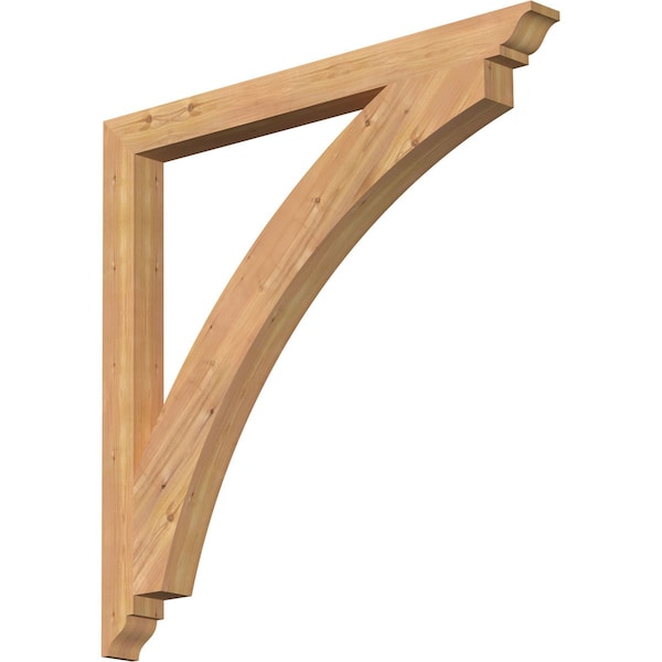Ekena Millwork Thorton Traditional Smooth Bracket, Western Red Cedar, 3 1/2"W x 44"D x 44"H BKT04X44X44THR01SWR - main